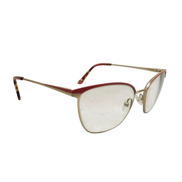 Elliott Ives Snapdragon Lipstick Red & Gold Eyeglass Frames 52-17-140 w/ Case main image 14